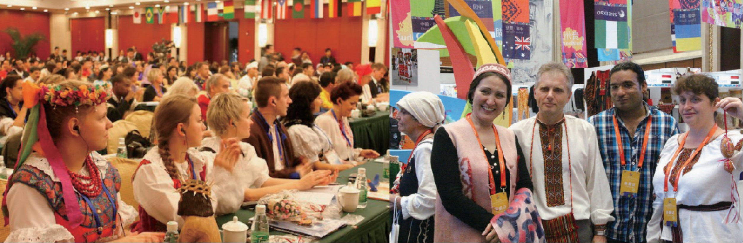 International heritage practitioners at a conference and exhibition